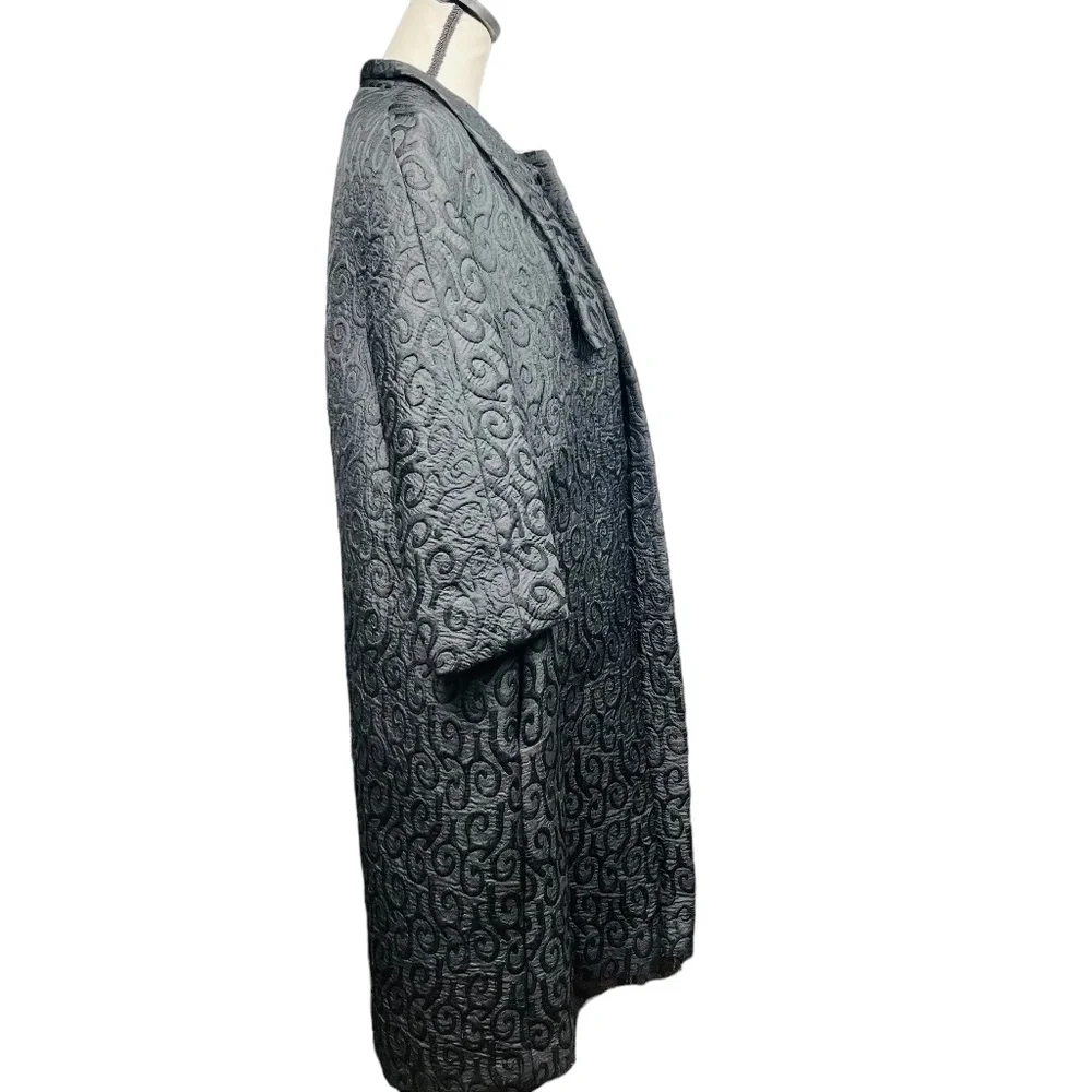 Embroided vintage dress coat - Picture 2 of 4